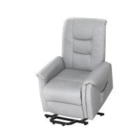Artiss Recliner Chair, PU Leather, Grey, 78x92x105cm, Lift Assist, Ergonomic Design, Remote-Controlled Comfort