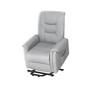 Artiss Recliner Chair, PU Leather, Grey, 78x92x105cm, Lift Assist, Ergonomic Design, Remote-Controlled Comfort