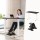 140cm Artiss Electric Standing Desk with Black Desktop and Everfit Mini Pedal Exercise Bike for Home Office Fitness