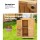 Gardeon Portable Fir Wood Garden Storage Cabinet, 69x43x96cm - Weatherproof with Adjustable Shelf & Asphalt Roof
