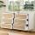 Artiss Chest of 6 Drawers Lowboy Cabinet White, 120x40x79cm, Particle Board, Metal Handles, Easy Assembly