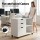 Artiss 3 Drawer Mobile Filing Cabinet Printer Stand A4 Hanging Files White Durable Top 120kg Support