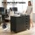 Artiss Mobile Filing Cabinet 5 Drawer with Door Black Mobile Storage Cabinet Printer Stand 110kg Capacity