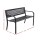 Gardeon 2-Seater Garden Bench - Steel, Black, Vintage Design, Weather-Resistant, 119x52x75.5cm, 220kg Capacity