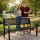 Gardeon 2-Seater Garden Bench - Steel, Black, Vintage Design, Weather-Resistant, 119x52x75.5cm, 220kg Capacity