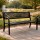 Gardeon 2-Seater Garden Bench - Steel, Black, Vintage Design, Weather-Resistant, 119x52x75.5cm, 220kg Capacity