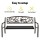 Gardeon Bronze 3-Seater Steel Garden Bench - Vintage Design, Rust-Resistant, Indoor/Outdoor Furniture, 260kg Capacity