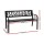 Gardeon Outdoor Garden Bench - Steel 2 Seater, Black, Rust-Resistant, 118.5cm, Indoor/Outdoor, Easy Assembly