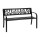 Gardeon Outdoor Garden Bench - Steel 2 Seater, Black, Rust-Resistant, 118.5cm, Indoor/Outdoor, Easy Assembly
