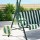 Gardeon 3-Seater Outdoor Swing Chair with Adjustable Canopy, Steel Frame, Cushions, 200kg Capacity - White/Green