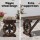 Gardeon Outdoor Wooden Garden Bench - Rustic Wagon Wheels, UV-Resistant Fir Wood, 2-Seater, 320kg Capacity, 120cm