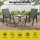 Gardeon 2PC Grey Outdoor Stackable Dining Chairs - Durable Steel Frame, Weather-Resistant, Easy Clean, 150kg Capacity