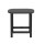 Gardeon Black Outdoor Coffee Side Table - Weatherproof HDPE, 91kg Capacity, 47.5cm Height, Water-Draining Design