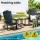 Gardeon Black Outdoor Coffee Side Table - Weatherproof HDPE, 91kg Capacity, 47.5cm Height, Water-Draining Design