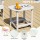 Gardeon White HDPE Outdoor Side Table: Weatherproof, 91kg Capacity, 47.5cm Height, Ideal for Patio & Garden Use