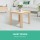 Gardeon Hemlock Wood Coffee Side Table - 44.6x44.6x40.5cm, Eco-Friendly, Indoor/Outdoor, Sturdy, Easy Assembly