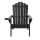 Gardeon Outdoor Black Adirondack Chair HDPE 80x90x94cm, Weather-Resistant, Cup Holder, 170kg Patio Lounge