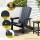 Gardeon Outdoor Black Adirondack Chair HDPE 80x90x94cm, Weather-Resistant, Cup Holder, 170kg Patio Lounge