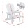 Gardeon White HDPE Adirondack Outdoor Chair 103° Recline, Cup Holder, 170kg Capacity, Weather-Resistant, 80x90x94cm