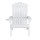 Gardeon White HDPE Adirondack Outdoor Chair 103° Recline, Cup Holder, 170kg Capacity, Weather-Resistant, 80x90x94cm