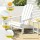 Gardeon Folding Adirondack Chair White HDPE Outdoor Lounge Patio Beach Seat 103° Backrest 170kg Capacity