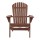 Gardeon Adirondack Wooden Foldable Beach Chair, Brown - Eco-Friendly, High Back, Wide Armrests, Canadian Fir Wood