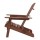 Gardeon Adirondack Wooden Foldable Beach Chair, Brown - Eco-Friendly, High Back, Wide Armrests, Canadian Fir Wood