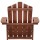 Gardeon Adirondack Outdoor Wooden Beach Chair - Brown, Fir Wood, 150kg Capacity, UV & Weather-Resistant, 73x82x86cm