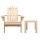 Gardeon 3PC Adirondack Chair Set: Fir Wood, Eco-Friendly Finish, High Back, Wide Armrests, 2 Chairs & Side Table Set