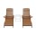 Gardeon 3‑Piece Sun Lounge Set HDPE Wood Grain 4‑Position Adjustable Chaise with Wheels and Table 202cm