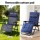 Gardeon XL Blue Folding Sun Lounger Chair - Steel Frame, Textilene Fabric, 170° Recline, Indoor/Outdoor with Cup Holder