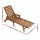 Gardeon 4-Position Sun Lounge Chaise Lounger HDPE Wood-Grain Patio Beach Chair with Wheels Brown 150kg
