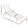 Gardeon White HDPE Sun Lounge Chair: Versatile 4-Position Recliner with Wheels, Cup Holder for Outdoor Relaxation