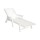 Gardeon White HDPE Sun Lounge Chair: Versatile 4-Position Recliner with Wheels, Cup Holder for Outdoor Relaxation