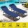 Gardeon Sun Lounger Folding Beach Chair - Steel Frame, 600D Fabric, 4-Position Backrest, Blue, 190x63x32cm, UV-