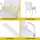 Gardeon 6PC White Outdoor Dining Chairs - Stackable, Weather-Resistant Textilene Fabric, Sturdy Steel Frame, 56x70x90cm
