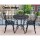 Gardeon 3PC Cast Aluminium Outdoor Bistro Set - Vintage Black, Weather-Resistant, with Parasol Hole, Easy Assembly
