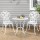 Gardeon 3PC Outdoor Bistro Set in Cast Aluminium - White, Weather-Resistant, Vintage Design with Parasol Hole