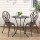 Gardeon 3PC Outdoor Bistro Set – Cast Aluminium Tulip Design, Weather-Resistant, Bronze Finish, with Parasol Hole