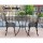 Gardeon 3PC Outdoor Bistro Set – Cast Aluminium Tulip Design, Weather-Resistant, Bronze Finish, with Parasol Hole