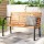 Gardeon 120cm 2-Seater Outdoor Garden Bench - Fir Wood & Steel, Weather & Insect Resistant, 220kg Capacity