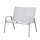 Gardeon 2-Seat Steel Outdoor Bench - Rust-Resistant, Powder-Coated, Easy Assembly, UV-Protected Textilene, Grey