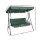 Gardeon Outdoor 3-Seater Swing Chair with Adjustable Canopy, Powder-Coated Steel Frame, Removable Cushions, Green