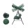 Gardeon Outdoor 3-Seater Swing Chair with Adjustable Canopy, Powder-Coated Steel Frame, Removable Cushions, Green