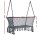 Gardeon 2-Person Hammock Chair: Handmade Grey Cotton-Polyester, with Tassels, Indoor/Outdoor, 200kg Capacity, 120x70cm