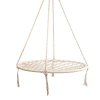 Gardeon Hammock Chair Outdoor Swing - 100cm, Cotton-Poly Blend, Holds 120kg, Ideal for Kids & Adults, No Assembly Needed