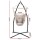Gardeon Hammock Chair Outdoor Camping Set, Cream, Polyester Cotton, 180kg Capacity, Steel Stand, Indoor/Outdoor Use