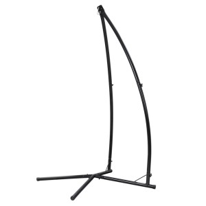 Gardeon Heavy-Duty Steel Hammock Chair Stand, 2.1m, Weather-Resistant, 120kg Capacity, Indoor/Outdoor, Black Finish