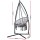 Gardeon Hammock Chair with Steel Stand, Macrame Polyester Cotton, 60cm Seat, Grey, Outdoor Swing with Tassels