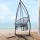 Gardeon Hammock Chair with Steel Stand, Macrame Polyester Cotton, 60cm Seat, Grey, Outdoor Swing with Tassels
